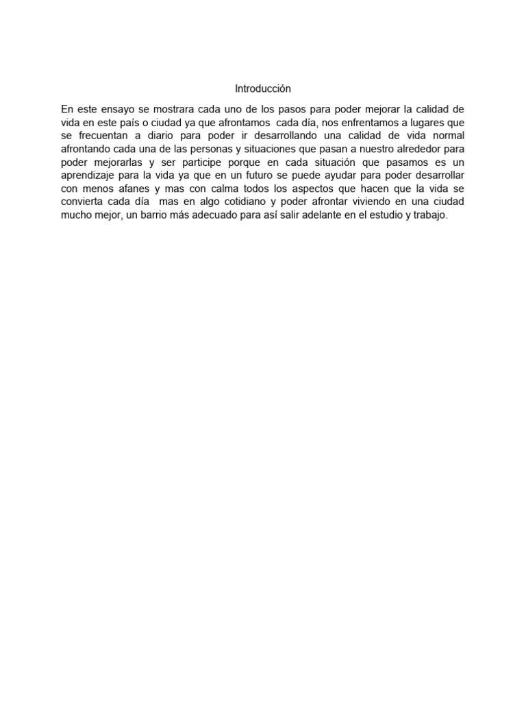 Mejora tu Calidad de Vida Diaria | PDF
