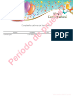 Período de Prueba: Cumpleaños Del Mes de Septiembre