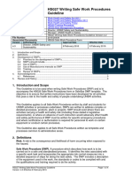 HS027 Writing Safe Work Procedures Guideline