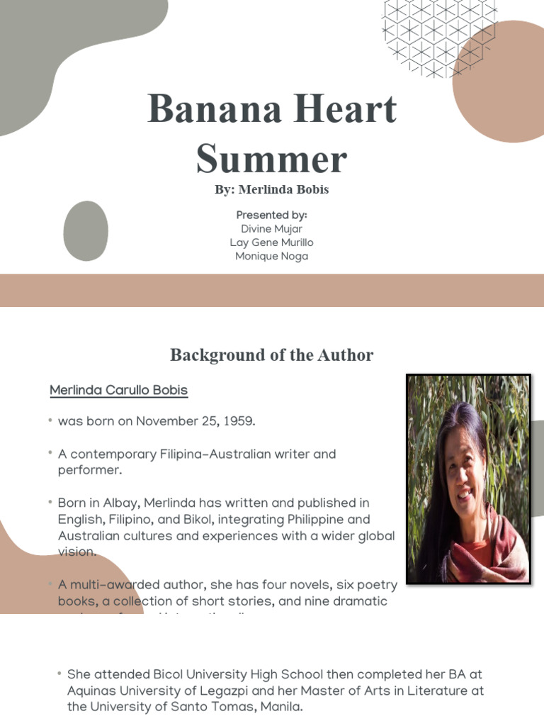 Banana Heart Summer PDF Foods Cuisine