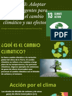 Objetivo 13 Adoptar Medidas Urgentes para Combatir El Cambio Climático y Sus Efectos