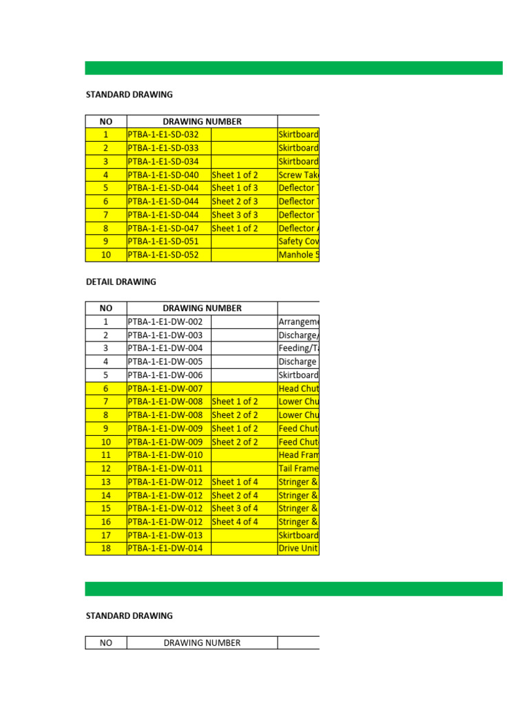 List Drawing Fabrication - All | PDF | Manufactured Goods | Secondary ...