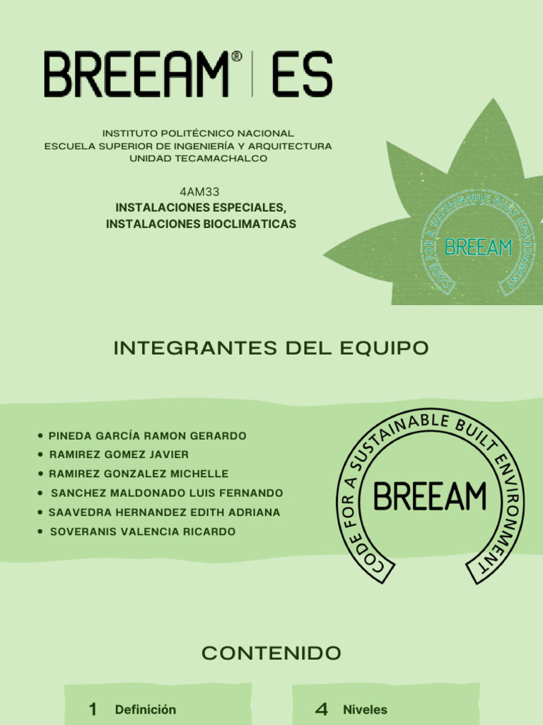 Certificación BREEAM - 4AM33 | PDF | Uso eficiente de energía | Agua