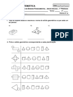 3º Ano - MATEMÀTICA - Ficha 14. Revisão - 15 A 20.05 Benjamin