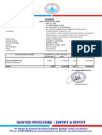 Invoice: Description of Goods Nett Weight Price (KGS) (USD) Frozen Ribbon Fish Quantity (Cartons) Ammount (Usd)