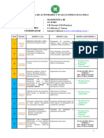Cronograma de Actividades y Evaluaciones Del Curso de Matemática Iii - 2021-Ii