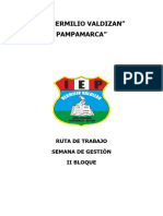 PLAN DE ACTIVIDADES SEMANA DE GESTIÓN - II Bloque 2022