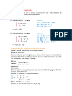 Sistema de Ecuaciones Lineales 2do