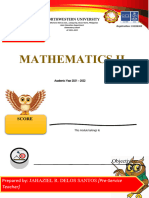 Quarter 4 Week 4 - Mathematics 2 (Module)