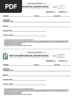 Solicitud de Servicios Imss | PDF