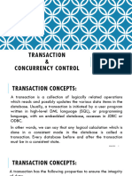UNIT 5 - Transaction & Concurrency Control