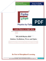 3.IIT-JAM - Oscillations, Waves and Optics Solution-2023