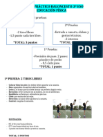 Examen Práctico Baloncesto 3º Eso