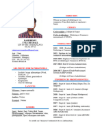 CV RAHERISON Yves Michael Standard