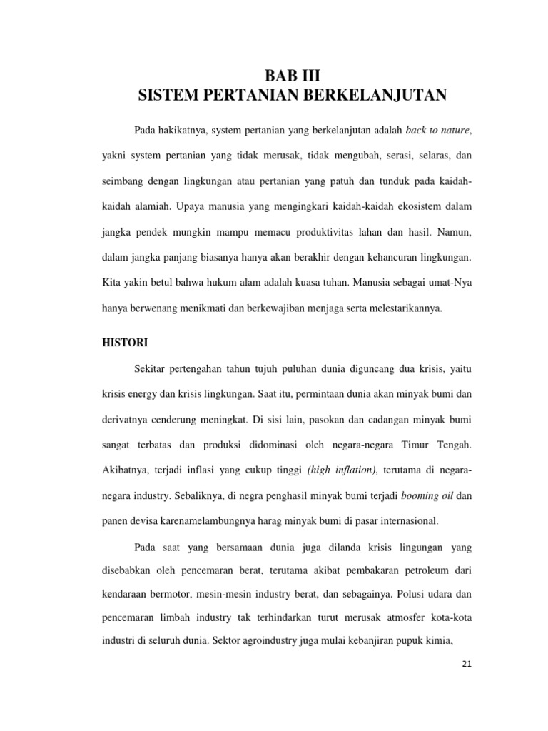 Menyusun Kebijakan Pertanian Berkelanjutan untuk Desa Sikabau