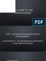Environmental Business Audit Presentation
