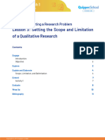 FINAL SG PR1!11!12 UNIT 3 LESSON 3 Setting The Scope and Limitation of A Qualitative Research