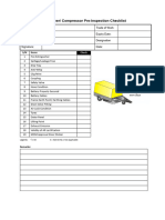 Air Compressor Checklist