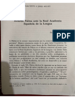 Ricardo Palma Ante La Real Academia Española de La Lengua