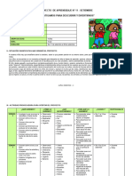 4 Años - Proyecto de Aprendizaje N°11