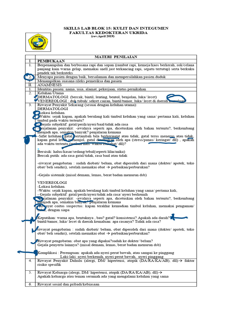 Checklist SL Blok 15 | PDF