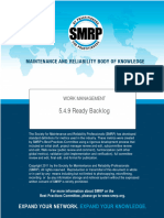SMRP Metric 5.4.9 Ready Backlog