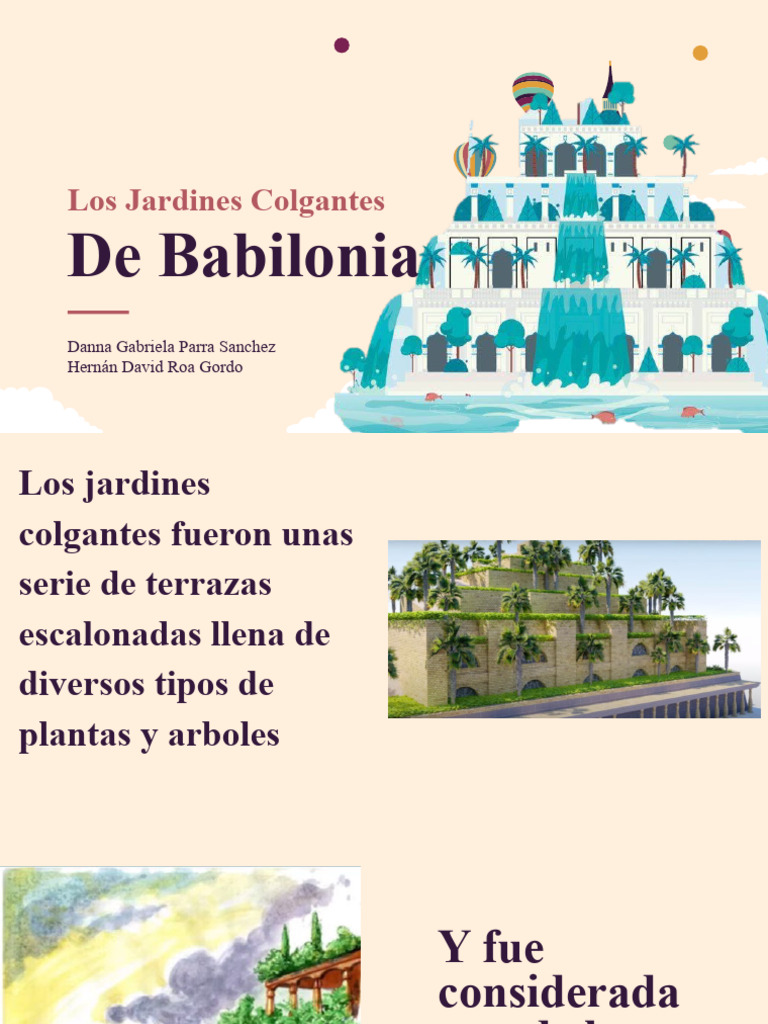 Historia de los Jardines Colgantes de Babilonia | PDF | Arte | Historia