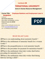 Employee Relations and Employment Laws Lecture-8