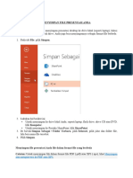 Menyimpan File Presentasi Anda