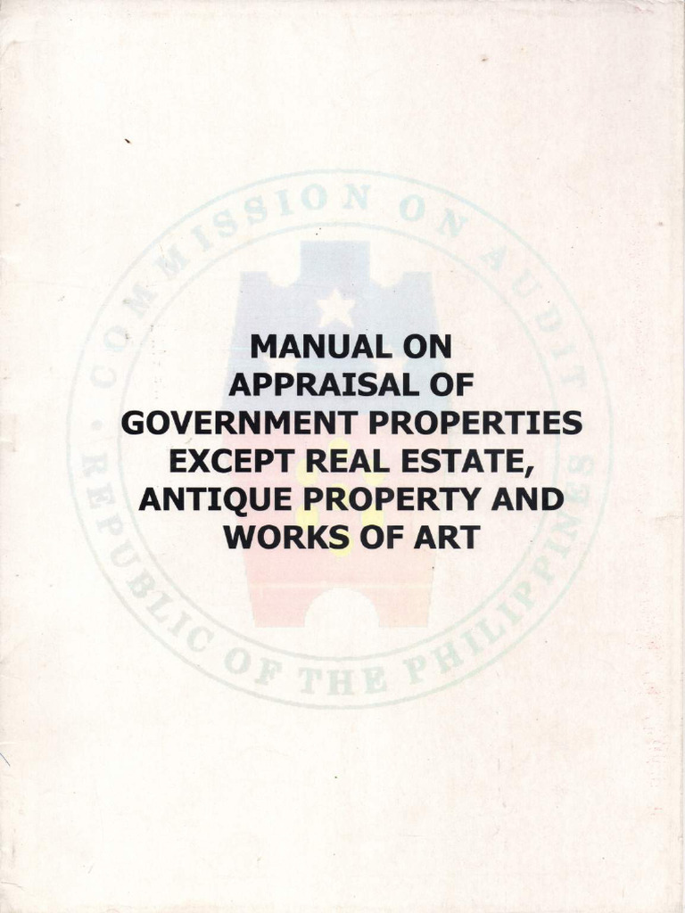 Manual Appraisal of Government PDF