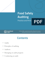 Food Safety Auditing - Practice and Principles