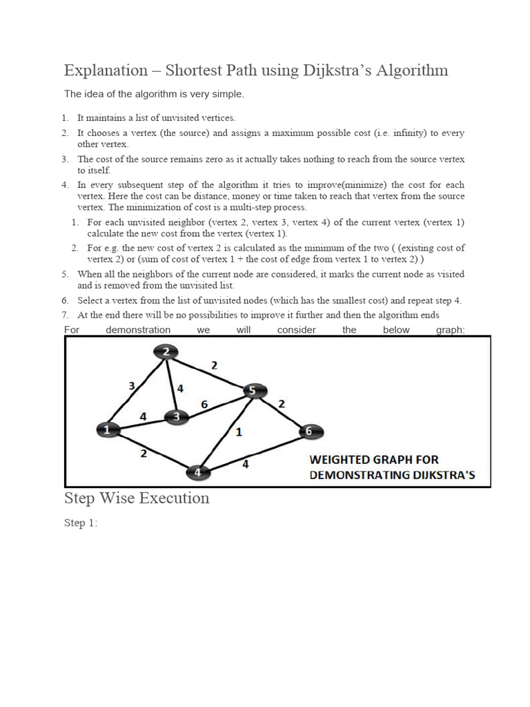 Djikstra | PDF | Discrete Mathematics | Mathematics