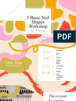 Nail Shapes Manicure Workshop Presentation Orange Variant