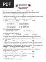 Math 9 2nd QE 2017