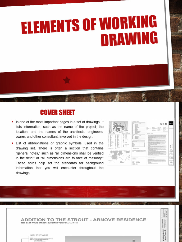 Understanding Working Drawings Elements | PDF | Civil Engineering