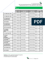 Reference List - REGRINDING - PRI - REF.007.II.23.INA