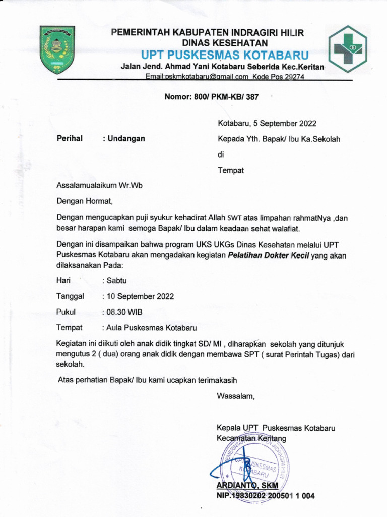 Undangan Dokter Kecil Pdf