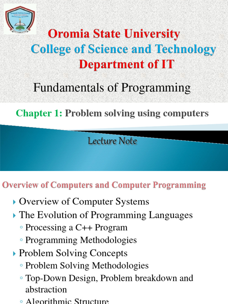 Fund Ofprog In-C++chp 1 | PDF | Programming | Computer Program
