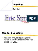 Capital Budgeting Part One May 2003