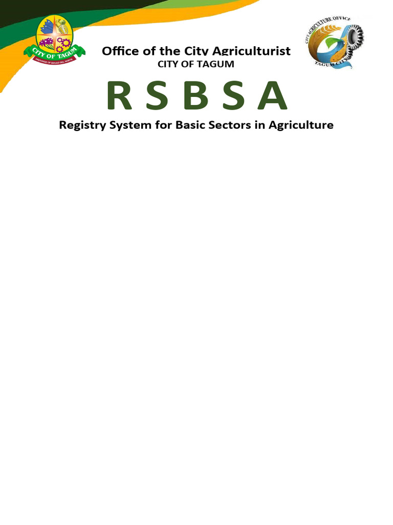 RSBSA Registration Requirements | PDF | Home & Garden | Science ...