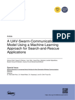 A UAV-Swarm-Communication Model Using A Machine-Learning