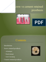 Screw Retained Vs Cement Retained Prosthesis