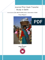 SEWA - Cash Transfer Study in Delhi