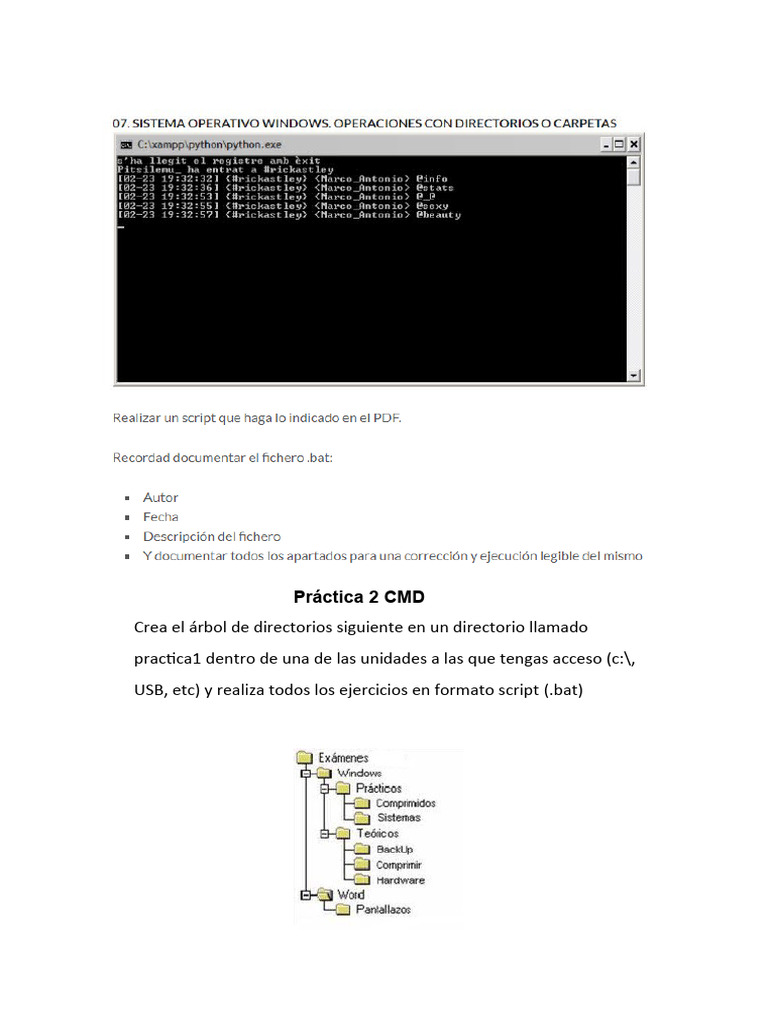 Práctica 2 CMD (1) | PDF