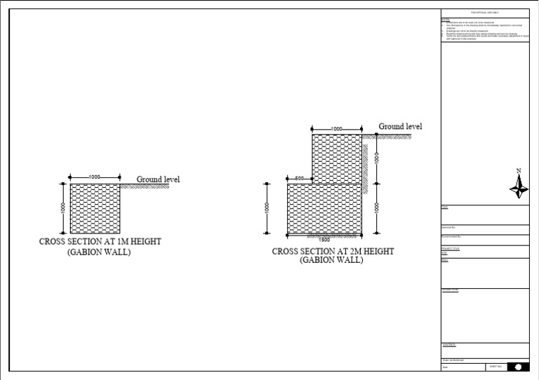 Gabion Work Layout1 | PDF