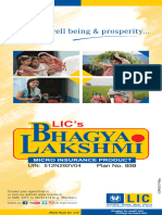 Bhagyalakshmi Sales Brochure W 4 5in X H 8in SP