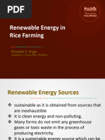 Renewable Energy in Rice Farming