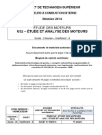 4821 Sous Epreuve U52 Etude Et Analyse Des Moteurs Bts Mci Session 2014