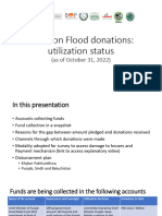 Telethon Flood Donations Status and Utilisation October 31 2022