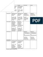 Horario Primer Cuatrimestre